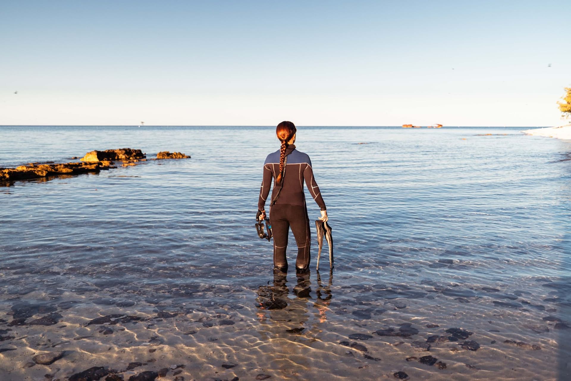 Diving preparation at Heron Island